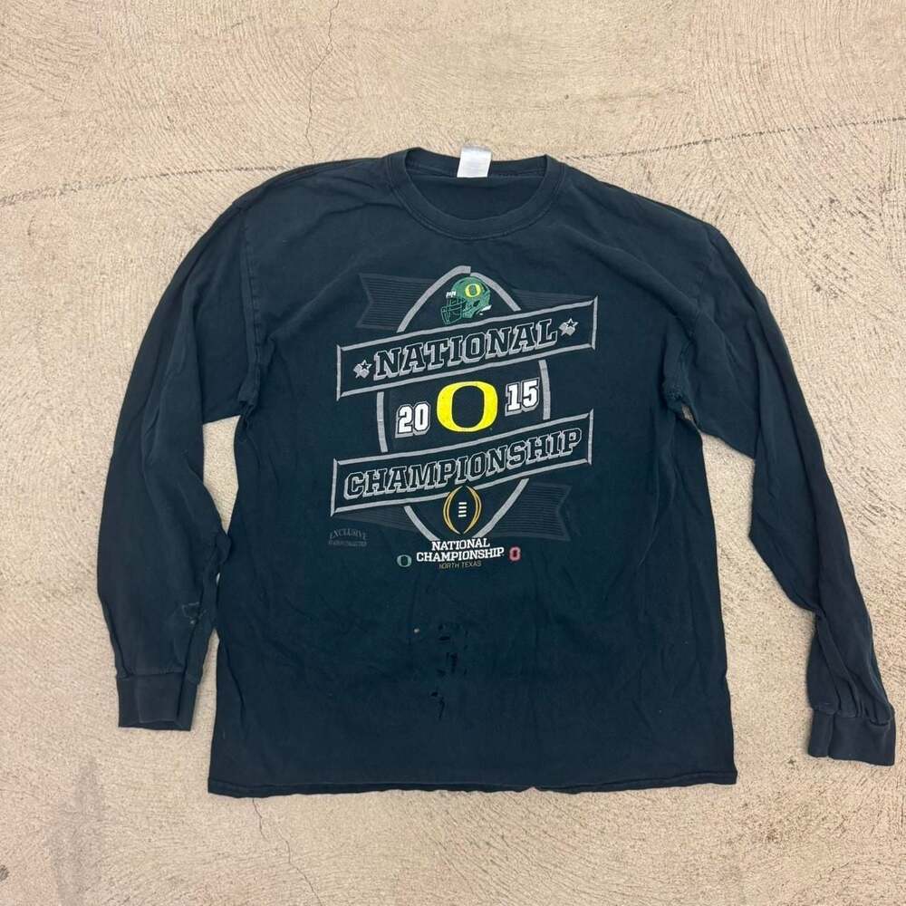 Gildan University of Oregon 2015 National Championship Long Sleeve Shirt
